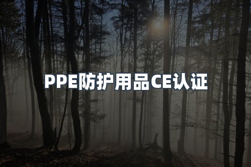 PPE防护用品CE认证
