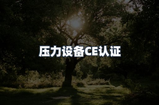 压力设备CE认证